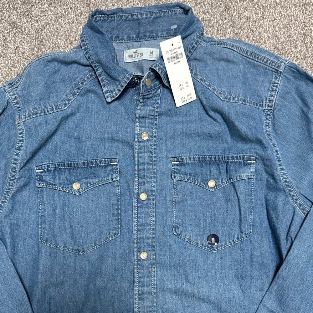 Hollister Classic Blue Denim Shirt